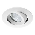 Noxion LED-Spot Aqua schwenkbar feuerfest Weiß 6W 400lm 36D - 927 Extra Warmweiß | Ausschnitt 92mm - IP65 - Höchste Farbwiedergabe - Dimmbar