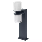 Ledvance Smart+ Wi-Fi LED Sockellampe Flare Dunkel Grau Außenbeleuchtung 14W 1000lm - 830 Warmweiß | 50cm - RGBW - Dimmbar