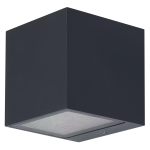 Ledvance Smart+ WiFi Wandleuchte Brick außen 14W 550lm - 830 | RGBW | Dunkelgrau Rostfreier Stahl  
