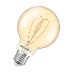 Osram Vintage 1906 LED E27 Globe Fadenlampe Heart Gold 8W 806lm - 922 Extra Warmweiß | Höchste Farbwiedergabe - Dimmbar - Ersatz Für 60W