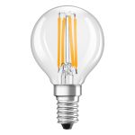 Ledvance Classic LED E14 Birne Fadenlampe Klar 4W 470lm - 827 Extra Warmweiß | Ersatz für 40W