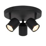 D'Lite Spot Trop Metall Sandig Schwarz | Geeignet Für 3x GU10