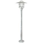 Nordlux Agger LED Sockellampe Metall Brushed Aluminium | Geeignet für 1x E27 