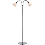 Nordlux Ray Stehlampe Metall und Glas Chrom | Geeignet für 2x E14