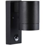 Nordlux Tin Wandleuchte Metall Schwarz | Geeignet für 1x GU10 - mit Sensor