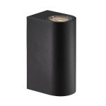 Nordlux Asbol Kubi Wandleuchte Aluminium Schwarz 13W 350lm - 830 Warmweiß