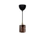 Nordlux Siv Pendelleuchte Marmor und Metall Braun | 65mm - Geeignet für E27