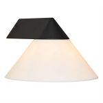 Nordlux Linas Wandleuchte Aluminium Schwarz | Geeignet für 1x E27
