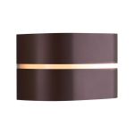 Nordlux Sibelis Wandleuchte Aluminium Braun | IP44 - Geeignet für E27