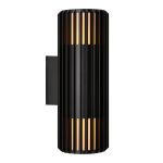 Nordlux Aludra Wandleuchte  Küstenbereich Schwarz Up & Down | Geeignet für 2x E27