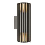 Nordlux Aludra Wandleuchte Aluminium Anthrazit Up & Down | Geeignet für 2x E27
