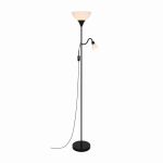 Nordlux Lauria Stehlampe Glas Schwarz | Geeignet für 2x E27