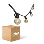D'Lite LED Lichterketten Sparkl 15m 4W 250lm - 827 Extra Warmweiß | IP44 - 5x Verbindbar