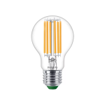 Philips MASTER LED Glühbirne Ultra Efficient E27 Birne Klar 5.2W 1095lm - 830 Warmweiß | Ersatz für 75W