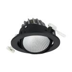 Philips Led-Spot Greenspace Accent Cardanic Aluminium Schwarz 31W 4000lm 36D - 830 Warmweiß | 163mm - IP20 - Interact Dimmbar