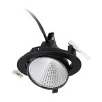 Philips Led-Spot Greenspace Accent Elbow Aluminium Schwarz 31W 4000lm 36D - 830 Warmweiß | 163mm - IP20 - Interact Dimmbar