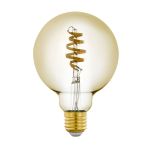 Eglo Connect.Z Smart LED Globe E27 Fadenlampe Messing 4.9W 360lm - 827-865 Abstimmbares Weiß | Dimmbar - Ersatz Für 25W