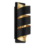 Eglo Wandleuchte Elizondo Schwarz, Gold | Geeignet für E14