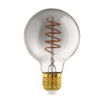 Eglo Connect.Z Smart LED Globe E27 Fadenlampe Smokey 4W 150lm - 820 Extra Warmweiß | Dimmbar - Ersatz Für 15W