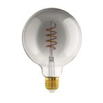 Eglo Connect.Z Smart LED Globe E27 Fadenlampe Smokey 4W 150lm - 820 Extra Warmweiß | Dimmbar - Ersatz Für 15W
