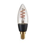 Eglo Connect.Z Smart LED Kerze E14 Fadenlampe Smokey 4W 150lm - 820 Extra Warmweiß | Dimmbar - Ersatz Für 15W