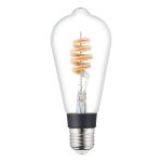 Eglo Connect.Z Smart LED Edison E27 Fadenlampe Klar 4.9W 400lm - 830 Warmweiß + RGB | Dimmbar - Ersatz Für 40W