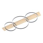 Eglo Deckenleuchte Boyal Holz Schwarz, Braun 24W 3400lm - 830 Warmweiß