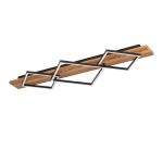 Eglo Deckenleuchte Boyal Holz Schwarz, Rostig 26W 3500lm - 830 Warmweiß