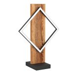 Eglo Tischlampe Boyal Holz Schwarz, Rostig 13W 1750lm - 830 Warmweiß