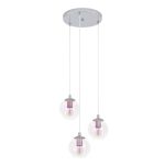 Eglo Pendelleuchte Ariscani 2 Stahl Chrom | Geeignet für 3x E27