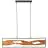 Brilliant Chaumont Pendelleuchte Aluminium Metall Holz Schwarz 18W 2300lm - 830 Warmweiß