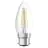 Ledvance Classic Performance LED Glühbirne B22d Kerze Fadenlampe Klar 4W 470lm - 827 Extra Warmweiß | Ersatz für 40W
