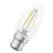 Ledvance Classic LED B22 Kerze Fadenlampe Klar 1.8W 250lm - 827 Extra Warmweiß | Ersatz Für 25W