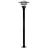 Nordlux Lønstrup 32 Sockellampe Metall und Glas Schwarz | 320mm - IP44 - Geeignet für E27