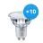 Mehrfachpackung 10x Philips LEDspot MV Value GU10 4.9W 927 60D (MASTER) | Höchste Farbwiedergabe - Extra Warmweiß - Dimmbar - Ersatz für 50W