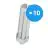 Mehrfachpackung 10x Osram Dulux T/E Plus 42W 830 | Warmweiß - 4-Pins