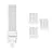 Mehrfachpackung 10x Noxion Lucent PL-S LED 3.5W 368lm - 827 Extra Warmweiß | Ersatz für 5W