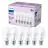 Mehrfachpackung 6x Philips Glühbirne LED E27 Birne Matt 13W 1521lm - 840 Kaltweiß