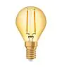 Osram Vintage 1906 LED E14 Kugel Fadenlampe Gold 2.5W 220lm - 824 Extra Warmweiß | Ersatz für 25W