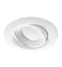 Noxion LED-Spot Droplet schwenkbar Weiß 6W 400lm 36D - 927 Extra Warmweiß | Ausschnitt 85mm - IP44 - Höchste Farbwiedergabe - Dimmbar