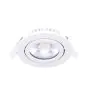 Noxion LED Schwenkbar Slim Spot Weiß Rund 6W 350lm 60D - 920-930 Dim To Warm | 85mm - IP54 - Dimmbar - Höchste Farbwiedergabe