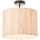 Brilliant Wimea Deckenleuchte Metall Schwarz Beige | 300mm - Geeignet für 1x E27