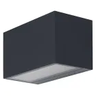 Ledvance Smart+ WiFi Wandleuchte Brick außen 14W 600lm - 830 | RGBW | Dunkelgrau Rostfreier Stahl