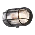 D'Lite Wandleuchte Ecco Schwarz Oval | IP44 - Geeignet für 1x E27