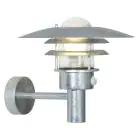Nordlux Lønstrup 32 Wandleuchte Stahl und Glas Grau | 320mm - IP44 - Geeignet für E27 - Bewegungs- und Lichtsensor
