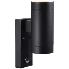 Nordlux Tin Wandleuchte Metall Schwarz Up & Down | Geeignet für 2x GU10 - Bewegungs- und Lichtsensor