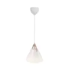 DFTP by Nordlux Strap 27 Pendelleuchte Glas und Metall Weiß | Geeignet für E27