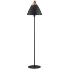 DFTP by Nordlux Strap Stehlampe Metall und Leather Schwarz | Geeignet für E27