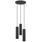 Nordlux Tilo Pendelleuchte Metall Schwarz | Geeignet für 3x GU10