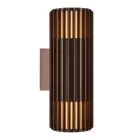 Nordlux Aludra Wandleuchte Aluminium Braun Up & Down | Geeignet für 2x E27